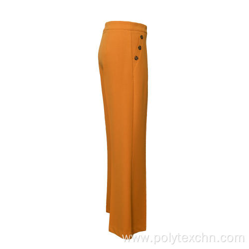 Ladies Scuba Crepe pants fack pockets wide legs